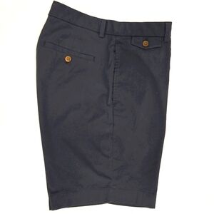 Brooks Brothers Supima Cotton Stretch, Navy Blue, Flat Front 36" Bermuda Shorts